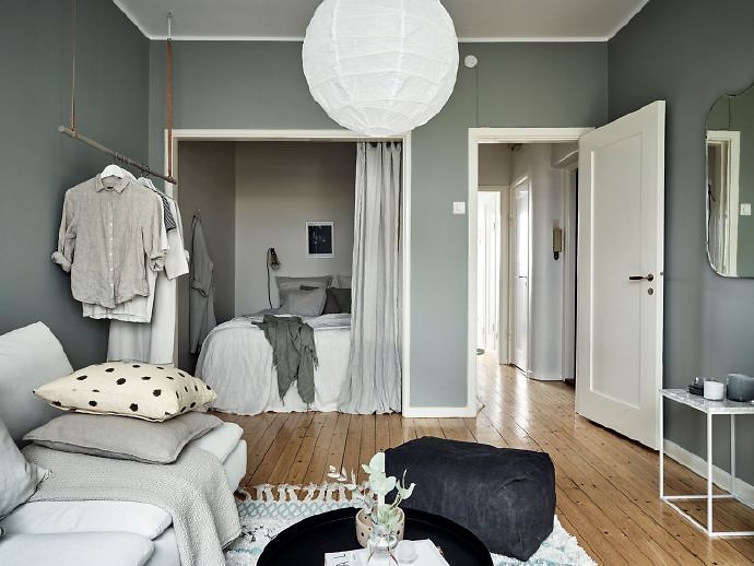 灰绿色 不易调和的色彩，用对了便是家居美学点睛之笔